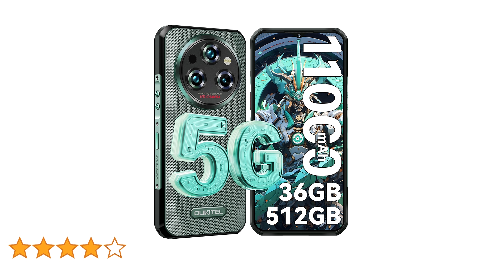 Amazon | OUKITEL WP35 Pro 5G Android 14 タフネススマホ simフリー